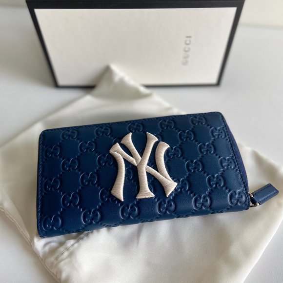 GUCCI Blue Ny Yankee Wallet - Picture 5 of 11